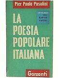 Copertina di La poesia popolare Italiana